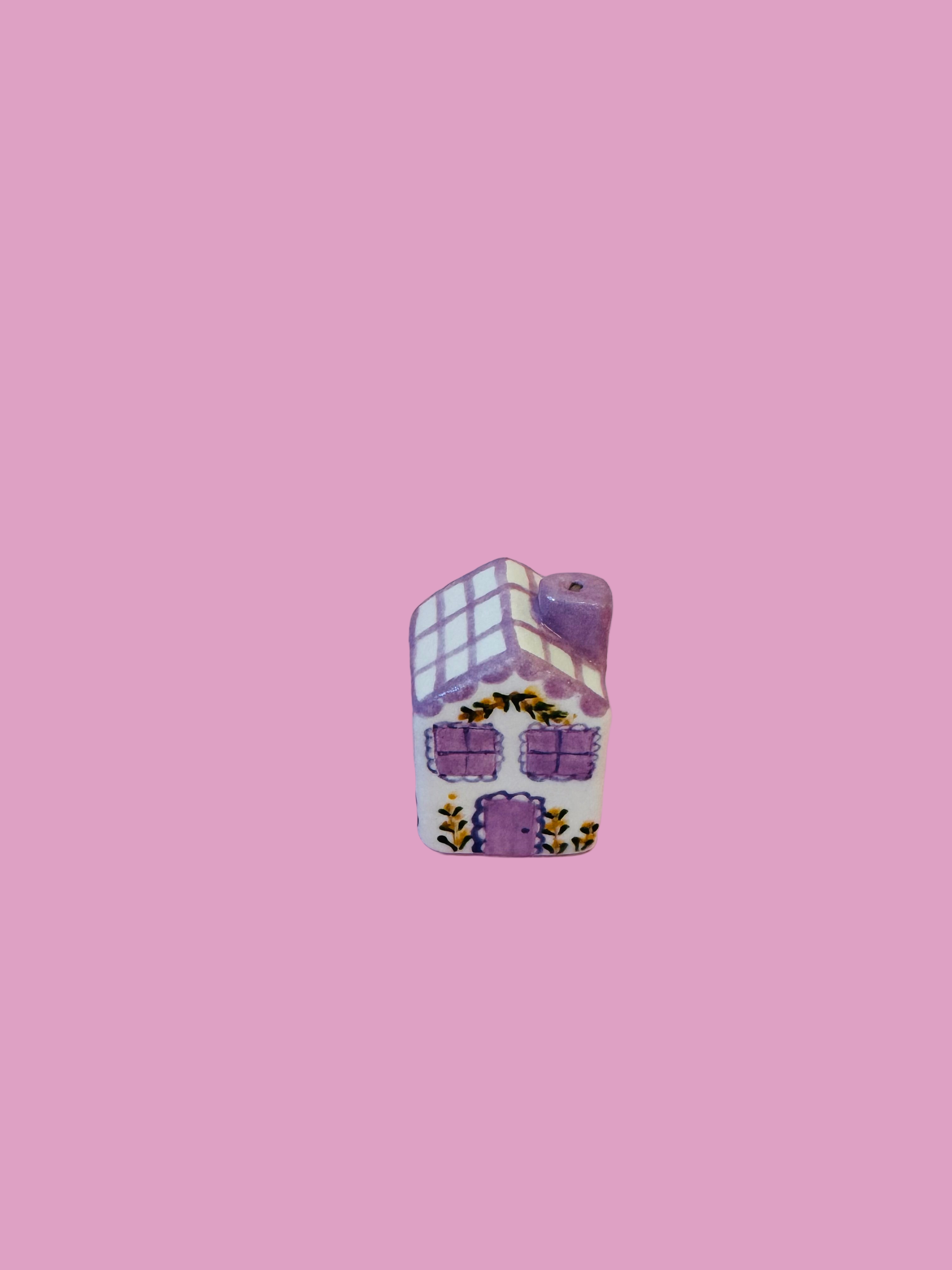Ceramic House Tiny ~ lilac