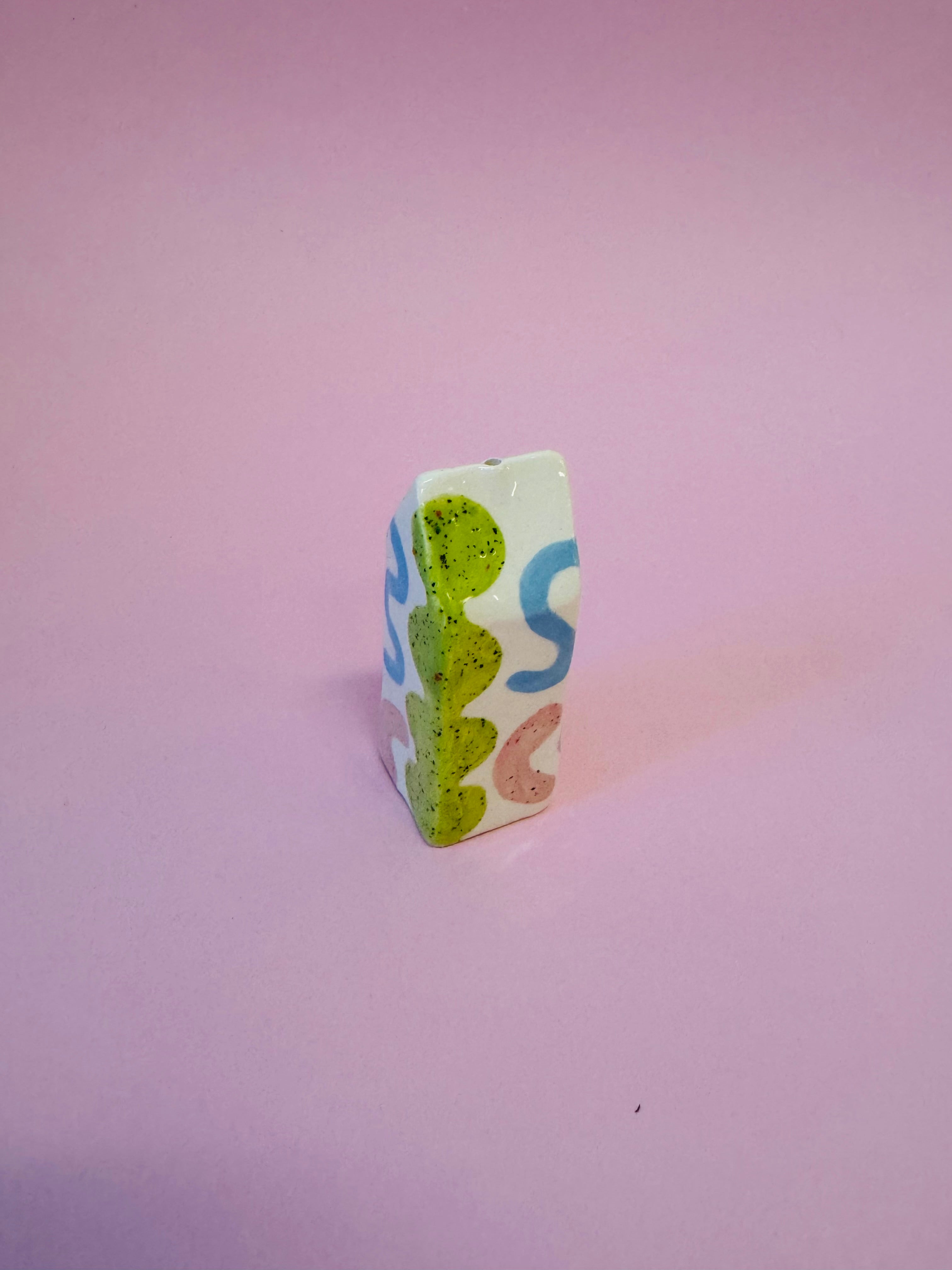 Ceramic House Tiny ~ Abstract