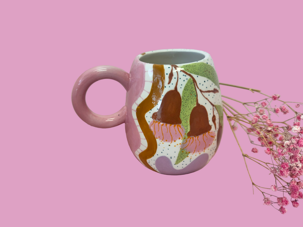 Painted to Order Hug Mugs ~ Native Flora