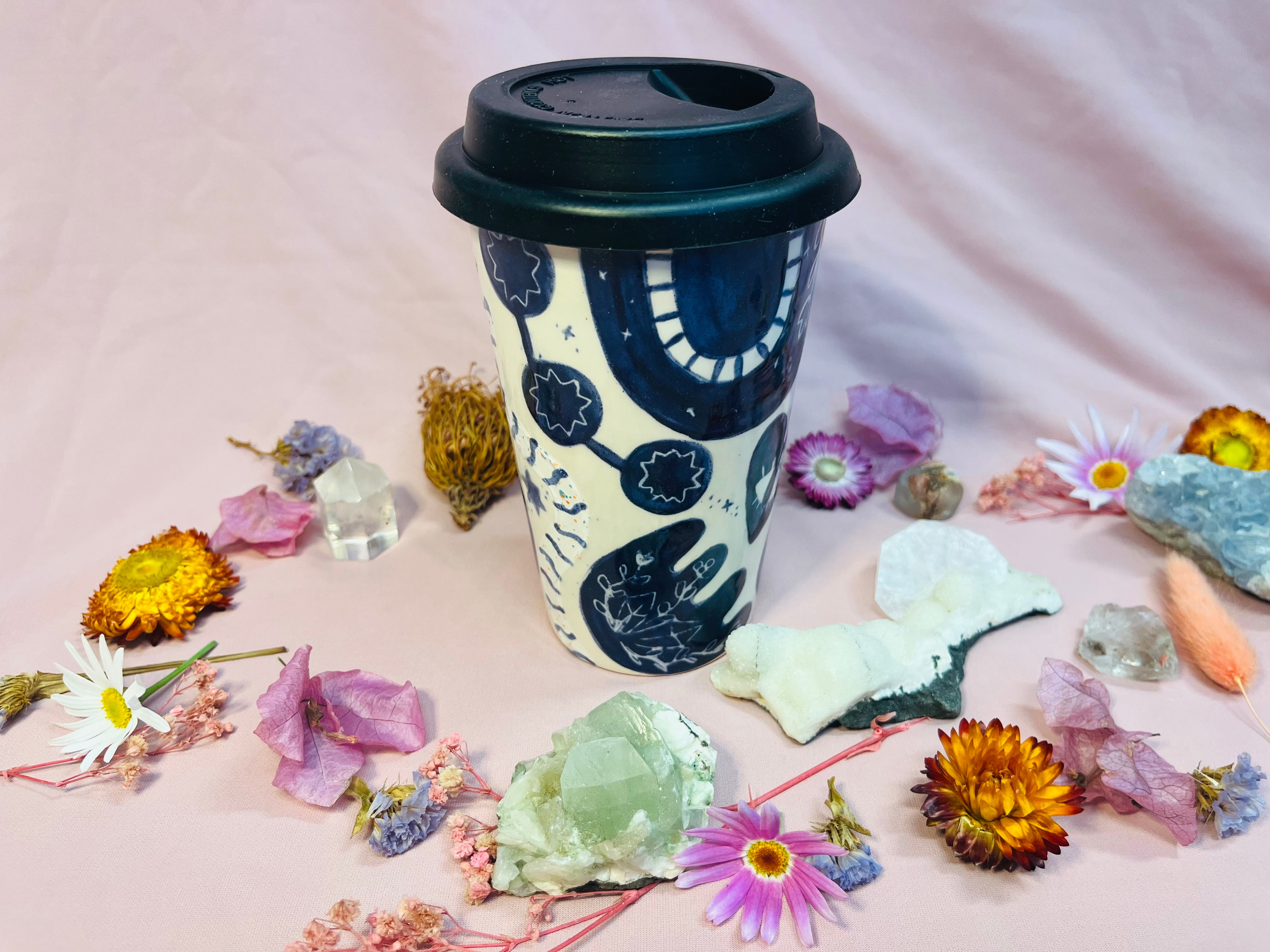 Travel Mug ~ Mystical Navy