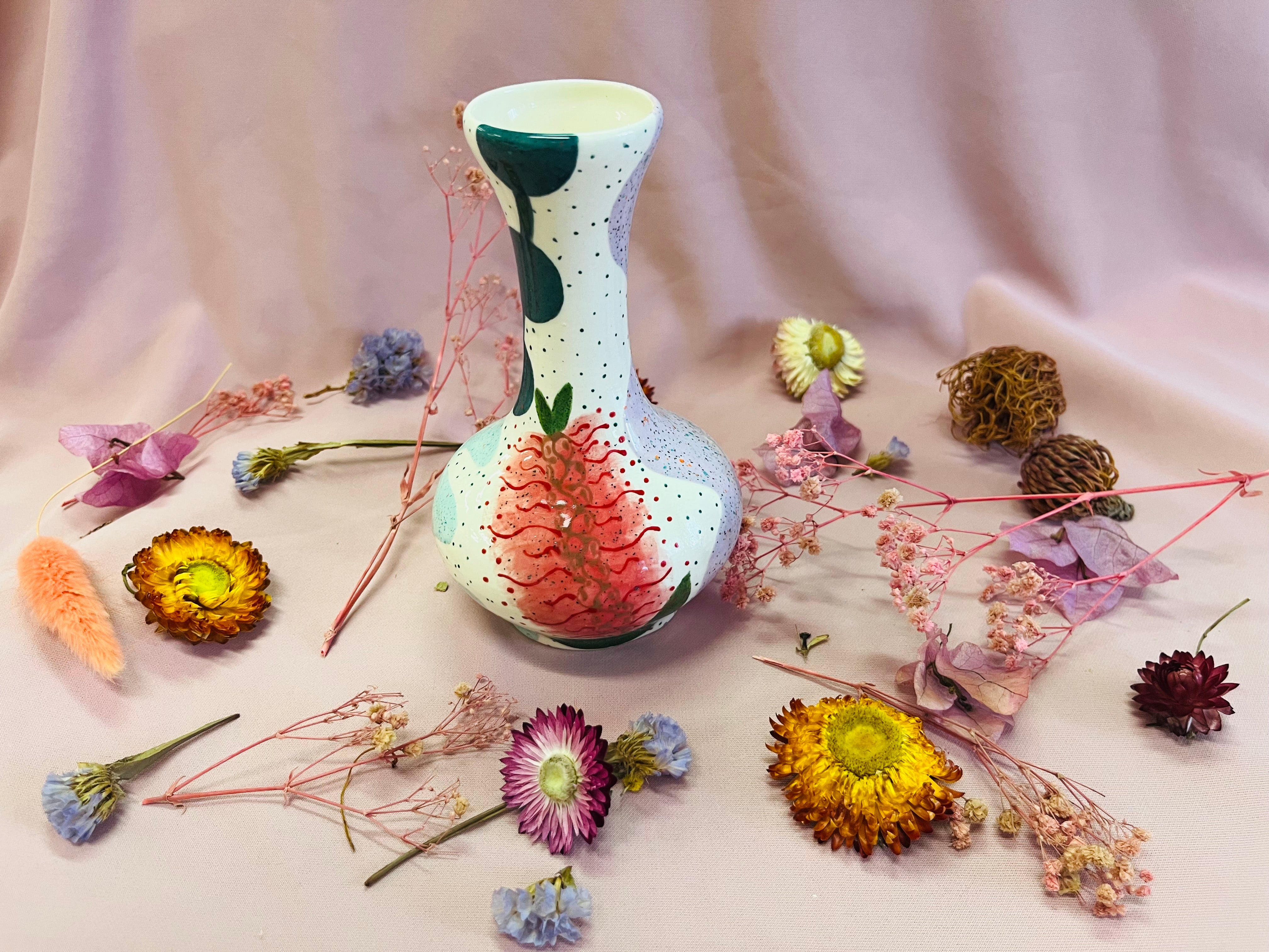 Bud Vase ~ Bottle Brush