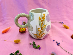 Painted to Order Hug Mugs ~ Native Flora
