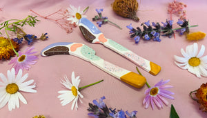 Dip Knife & Spoon Set ~ Abstract