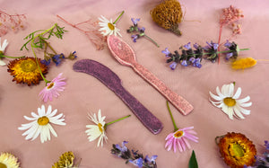 Dip Knife & Spoon Set ~ Speckled 2